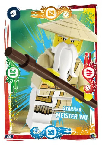 NINJAGO Trading Card Game (German) Series 9 - # 65 Starker Meister Wu