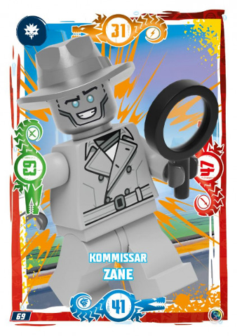 NINJAGO Trading Card Game (German) Series 9 - # 69 Kommissar Zane