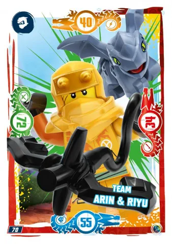 NINJAGO Trading Card Game (German) Series 9 - # 70 Team Arin & Riyu