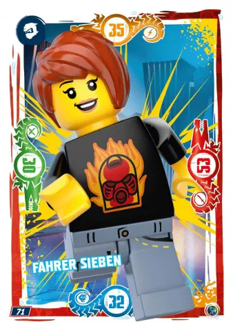 NINJAGO Trading Card Game (German) Series 9 - # 71 Fahrer Sieben