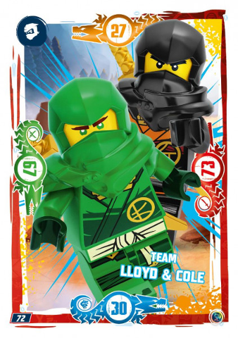 NINJAGO Trading Card Game (German) Series 9 - # 72 Team Lloyd & Cole