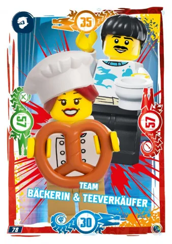 NINJAGO Trading Card Game (German) Series 9 - # 78 Team Bäckerin & Teeverkäufer