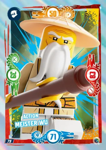 NINJAGO Trading Card Game (German) Series 9 - # 79 Action Meister Wu