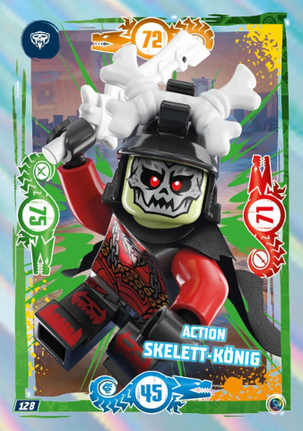 NINJAGO Trading Card Game (German) Series 9 - # 128 Action Skelett-König