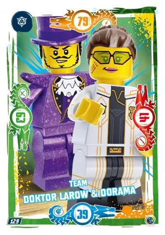 NINJAGO Trading Card Game (German) Series 9 - # 129 Team Doktor Larow & Dorama