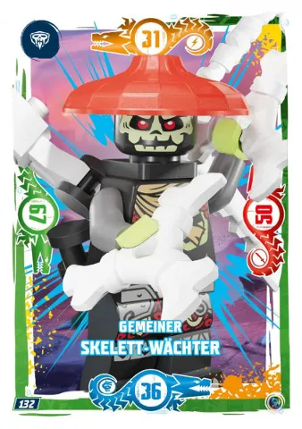 NINJAGO Trading Card Game (German) Series 9 - # 132 Gemeiner Skelett-Wächter