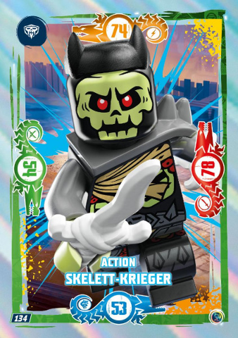 NINJAGO Trading Card Game (German) Series 9 - # 134 Action Skelett-Krieger