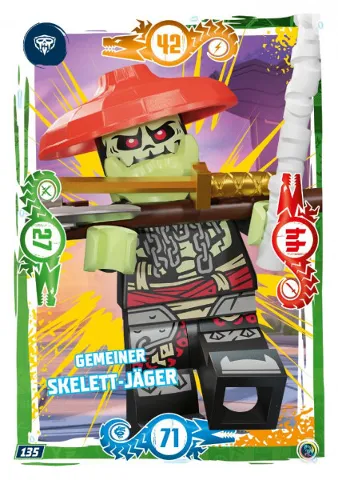 NINJAGO Trading Card Game (German) Series 9 - # 135 Gemeiner Skelett-Jäger