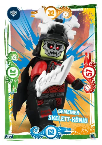 NINJAGO Trading Card Game (German) Series 9 - # 137 Gemeiner Skelett-König