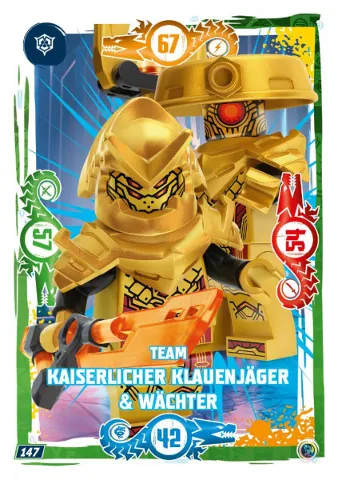 NINJAGO Trading Card Game (German) Series 9 - # 147 Team Kaiserlicher Klauenjäger & Wächter