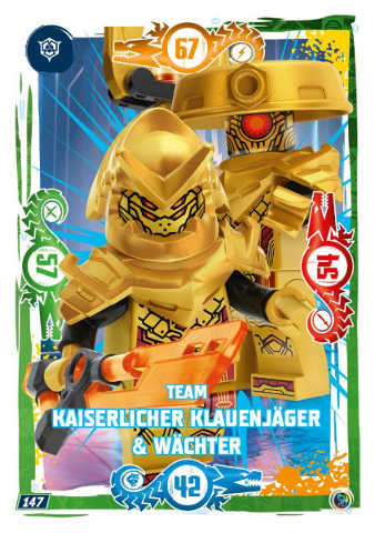 NINJAGO Trading Card Game (German) Series 9 - # 147 Team Kaiserlicher Klauenjäger & Wächter
