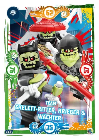 NINJAGO Trading Card Game (German) Series 9 - # 149 Team Skelett-Ritter, Krieger & Wächter