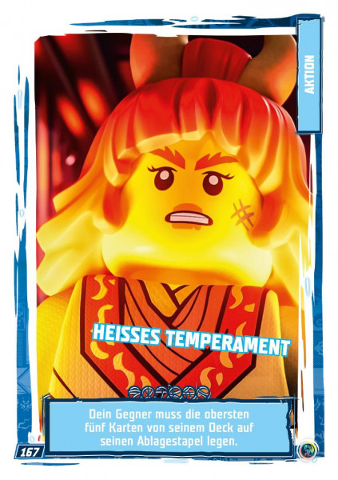 NINJAGO Trading Card Game (German) Series 9 - # 167 Heisses Temperament