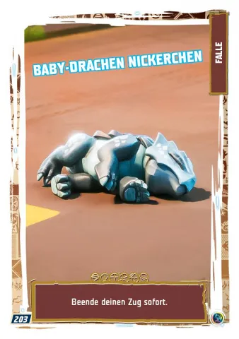 NINJAGO Trading Card Game (German) Series 9 - # 203 Baby-Drachen Nickerchen