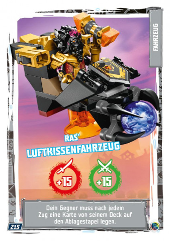 NINJAGO Trading Card Game (German) Series 9 - # 215 Ras' Luftkissenfahrzeug