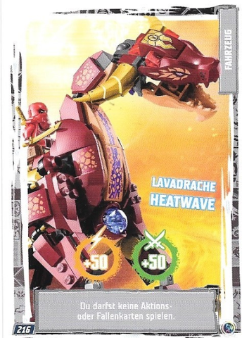NINJAGO Trading Card Game (German) Series 9 - # 216 Lavadrache Heatwave