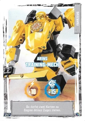 NINJAGO Trading Card Game (German) Series 9 - # 217 Arins Training-Mech