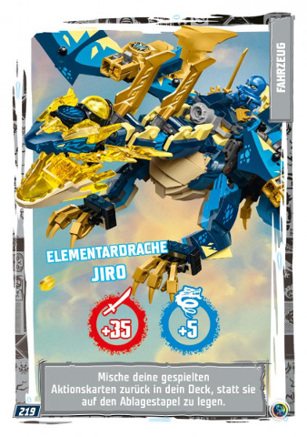 NINJAGO Trading Card Game (German) Series 9 - # 219 Elementardrache Jiro