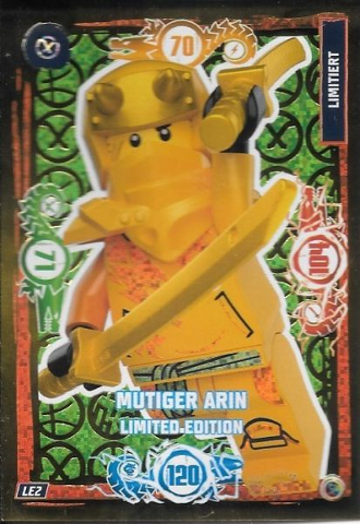 NINJAGO Trading Card Game (German) Series 9 - # LE2 Mutiger Arin Limited Edition