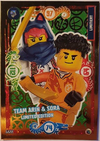 NINJAGO Trading Card Game (German) Series 9 - # LE23 Team Arin & Sora Limited Edition