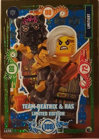 NINJAGO Trading Card Game (German) Series 9 - # LE26 Team Beatrix & Ras Limited Edition
