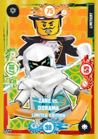 NINJAGO Trading Card Game (German) Series 9 - # LE27 Zane vs. Dorama Limited Edition