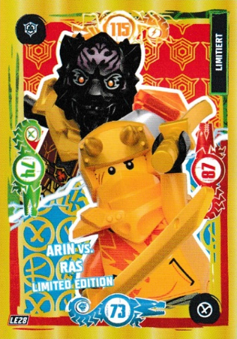 NINJAGO Trading Card Game (German) Series 9 - # LE28 Arin vs. Ras Limited Edition