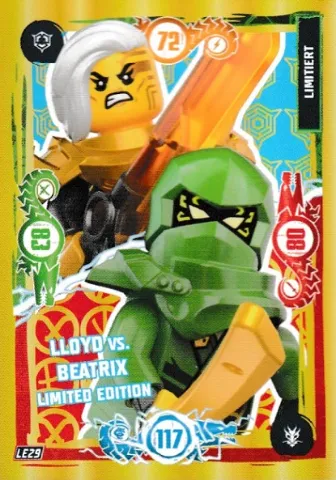 NINJAGO Trading Card Game (German) Series 9 - # LE29 Lloyd vs. Beatrix Limited Edition