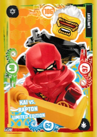 NINJAGO Trading Card Game (German) Series 9 - # LE30 Kai vs. Rapton Limited Edition