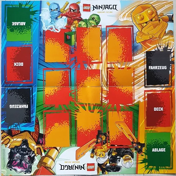 NINJAGO Trading Card Game (German) Series 9 - Game Board (Double-Sided)