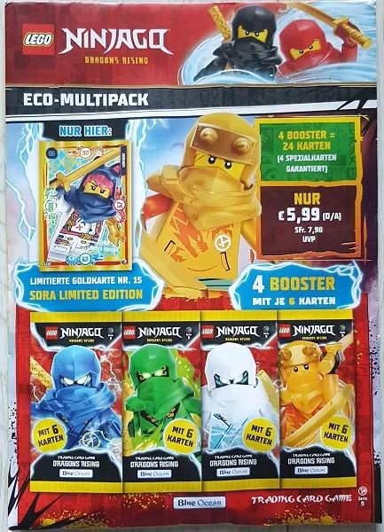 NINJAGO Trading Card Game (German) Series 9 - Eco-multipack (with # LE15 Sora Limited Edition)