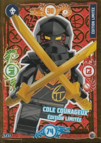 NINJAGO Trading Card Game (French) Series 9 - # LE11 Cole Courageux Édition Limitée