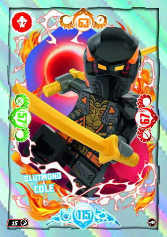 NINJAGO Trading Card Game (German) Series 10 - # 15 Blutmond Cole
