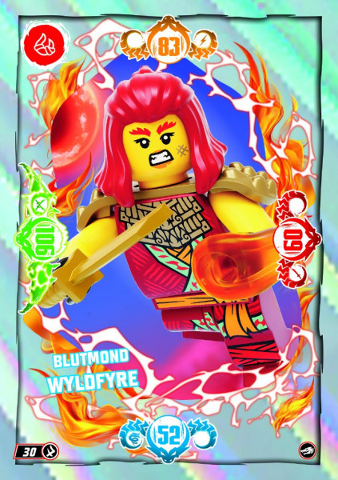 NINJAGO Trading Card Game (German) Series 10 - # 30 Blutmond Wyldfyre