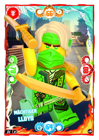 NINJAGO Trading Card Game (German) Series 10 - # 31 Mächtiger Lloyd