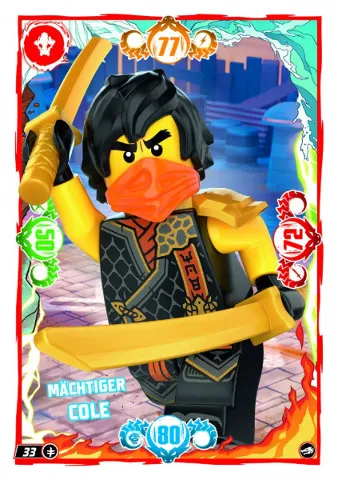 NINJAGO Trading Card Game (German) Series 10 - # 33 Mächtiger Cole