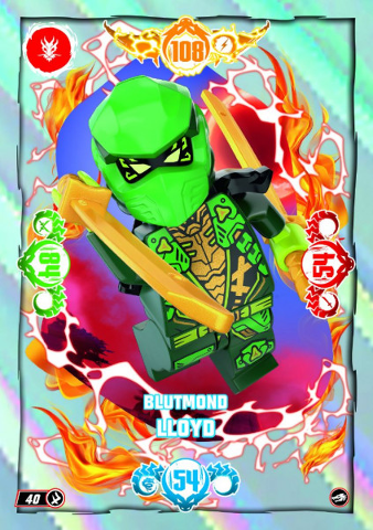 NINJAGO Trading Card Game (German) Series 10 - # 40 Blutmond Lloyd