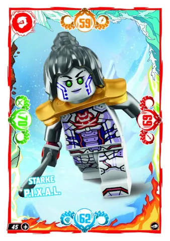 NINJAGO Trading Card Game (German) Series 10 - # 45 Starke P.I.X.A.L.