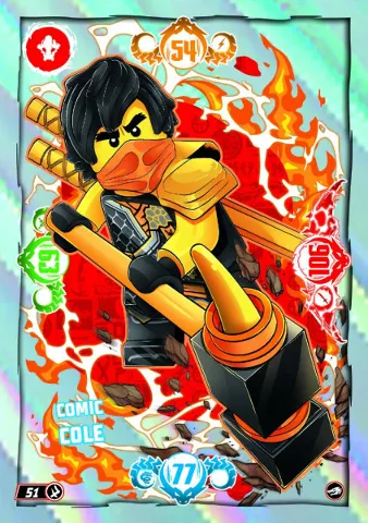 NINJAGO Trading Card Game (German) Series 10 - # 51 Comic Cole