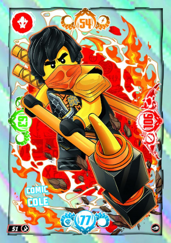 NINJAGO Trading Card Game (German) Series 10 - # 51 Comic Cole