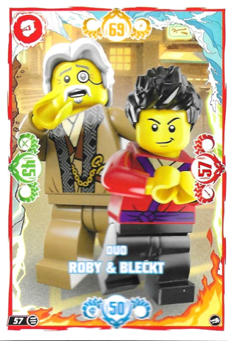 NINJAGO Trading Card Game (German) Series 10 - # 57 Duo Roby & Bleckt