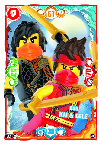 NINJAGO Trading Card Game (German) Series 10 - # 61 Duo Kai & Cole