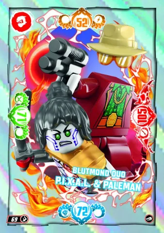 NINJAGO Trading Card Game (German) Series 10 - # 69 Blutmond Duo P.I.X.A.L. & Paleman