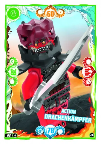 NINJAGO Trading Card Game (German) Series 10 - # 98 Action Drachenkämpfer