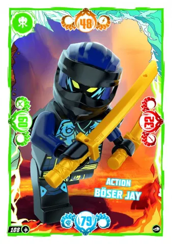NINJAGO Trading Card Game (German) Series 10 - # 108 Action Böser Jay