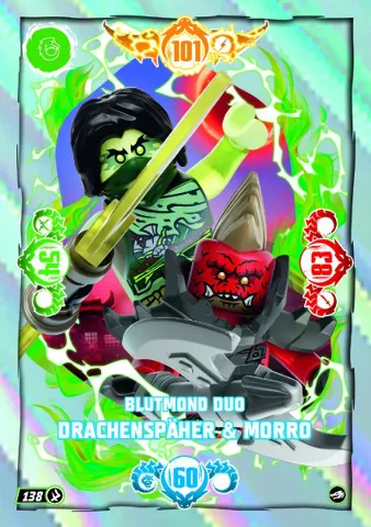 NINJAGO Trading Card Game (German) Series 10 - # 138 Blutmond Duo Drachenspäher & Morro
