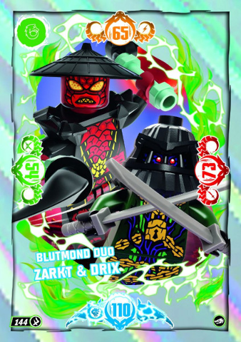 NINJAGO Trading Card Game (German) Series 10 - # 144 Blutmond Duo Zarkt & Drix