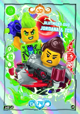 NINJAGO Trading Card Game (German) Series 10 - # 145 Blutmond Duo Jordana & Tox