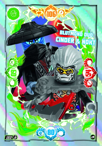 NINJAGO Trading Card Game (German) Series 10 - # 153 Blutmond Duo Cinder & Nokt