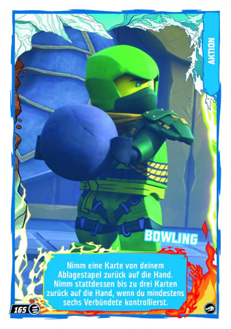 NINJAGO Trading Card Game (German) Series 10 - # 165 Bowling